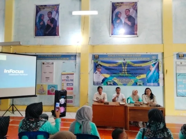Peningkatan Kapasitas Kader Posyandu Desa Cisaat: Perkuat 25 Keterampilan Kader di Era Integrasi Layanan Primer dan Transformasi Posyandu